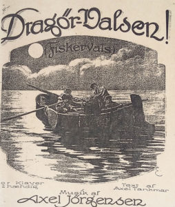 Nodehæftet til Drag­ør-Valsen med undertitlen Fiskervals. Foto: Historisk Arkiv Drag­ør.