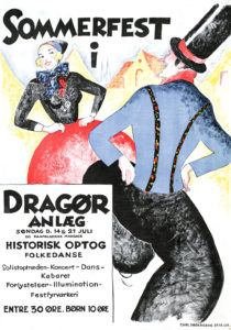 Sommerfestplakat. Foto: Historisk Arkiv Drag­ør.