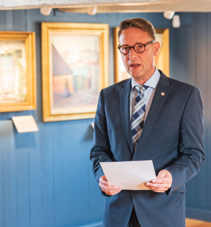 Martin Hans Borg talte ved Drag­ør Museums officielle åbning Arkivfoto: Thomas Mose.