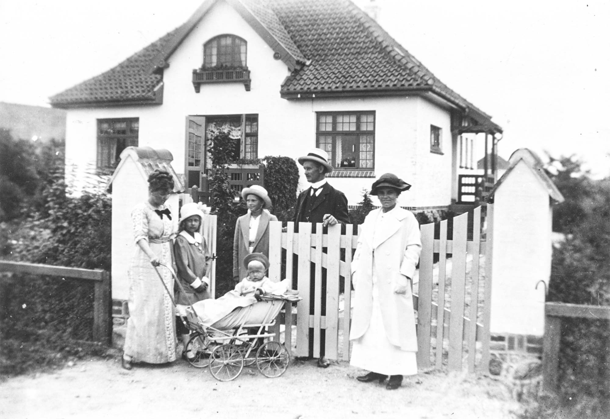 Villa Grænsen, hvor bomforpagter Peter Zibrandtsen boede med sin familie i 1914. Foto: Historisk Arkiv Drag­ør.