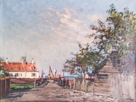 Havnepladsen fra før Drag­ør Baadeværfts tilbygning fra begyndelsen af 1960’erne.