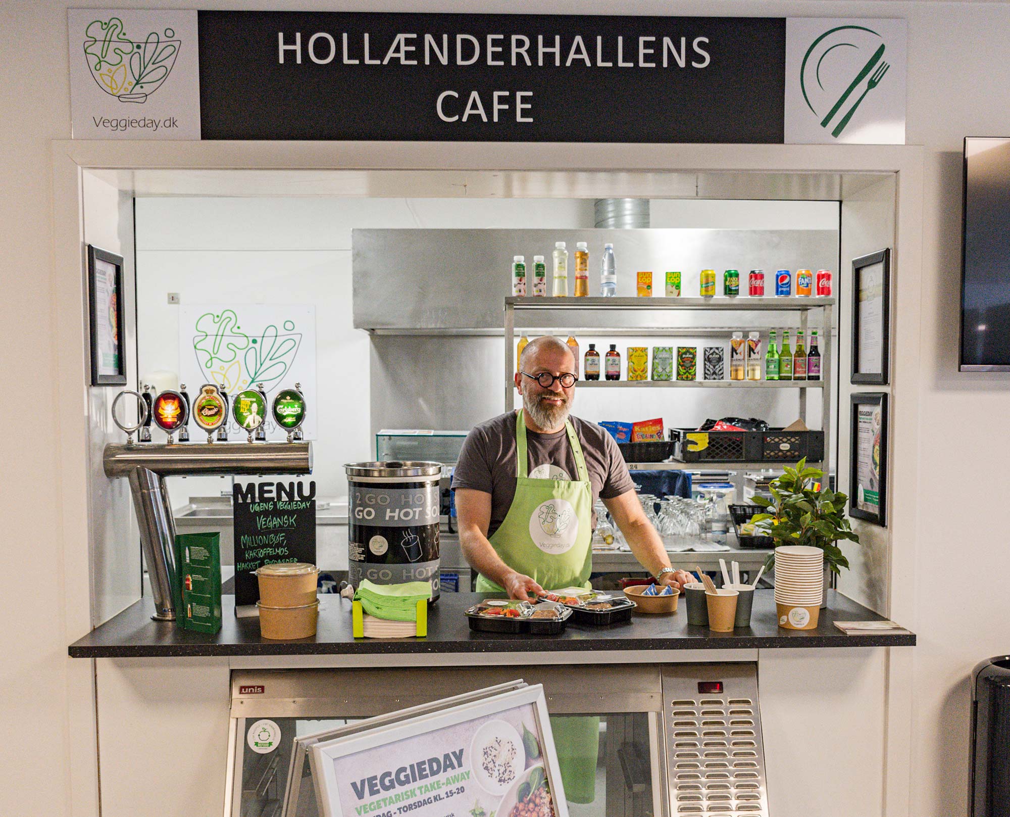 Caféen i Hollænderhallen åbner efter sommerferien. Foto: Hans Jacob Sørensen.