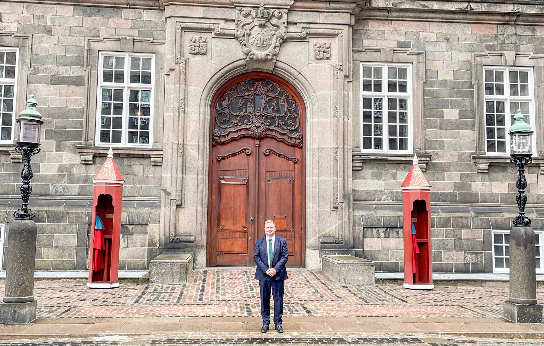 Kenneth Gøtterup tager i audiens hos Dronningen på Christiansborg Slot for at takke for besøget under jubilæet fredag den 20. maj.