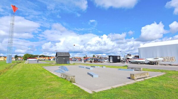 Skateparken skal opføres på Færgevej ved Dragør Havn. Foto: Kenneth Olsen.