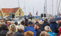 Borgmester Kenneth Gøtterup står for den officielle velkomst. Foto: TorbenStender.