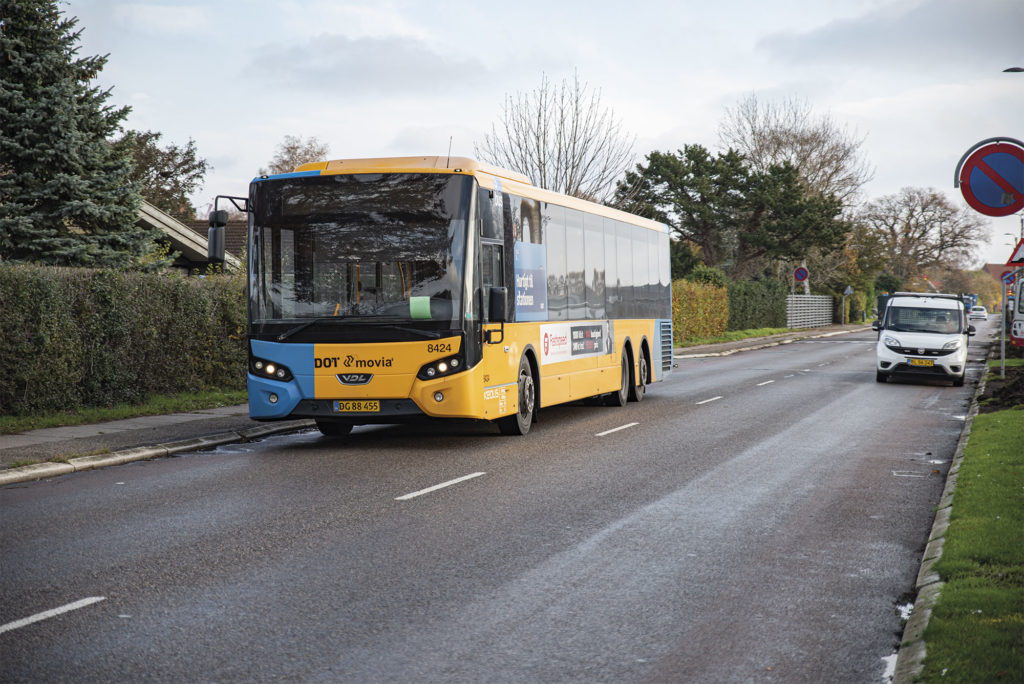 Også i den offentlige transport har man taget forholdsregler mod smitte. Arkivfoto: Thomas Mose.