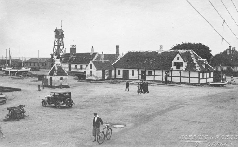 Udsigten fra Dragør Strandhotel anno 1930. Foto: Historisk Arkiv Dragør.