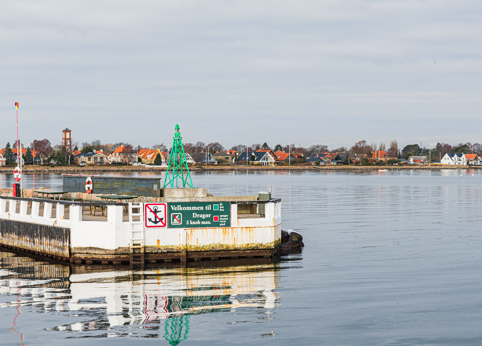 Indsejlingen til Dragør Havn. Foto: Thomas Mose.