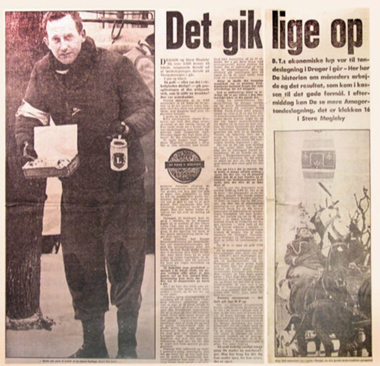 Artikel i BT om Lions indsamling til fastelavnsridningen fra 1965.