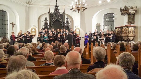 Store Magleby Kirke afholder – efter sidste års coronanedlukning – nu igen nytårskoncerter. Arkivfoto: Oscar Andersen.