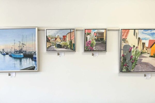 Værker af Majken Thorsen er udstillet i Drag­ørs Aktivitetshus.