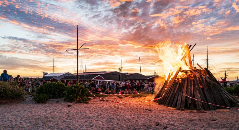 Dragør Bådelaugs bål i 2021. Arkivfoto: TorbenStender.