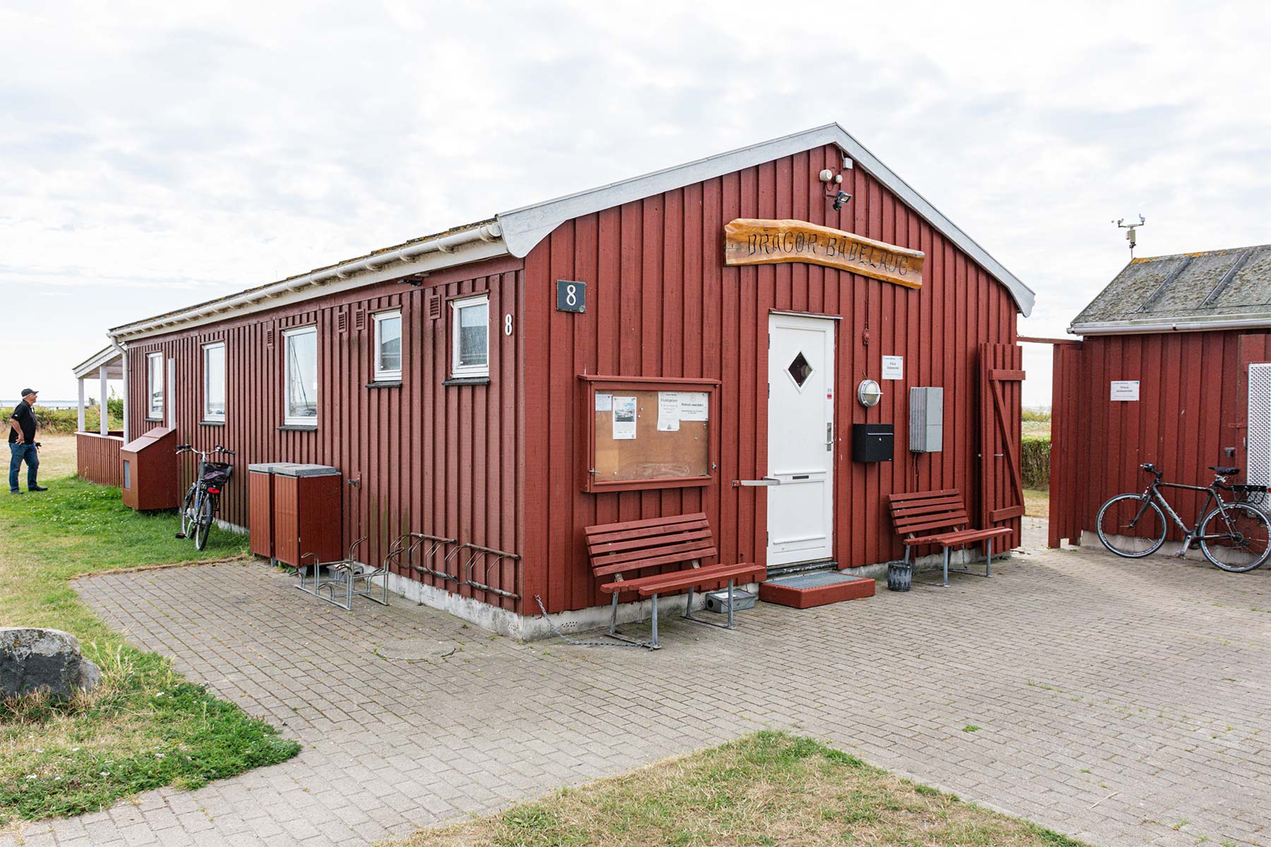 Dragør Bådelaugs klubhus yderst på havneområdet. Foto: Hans Jacob Sørensen.