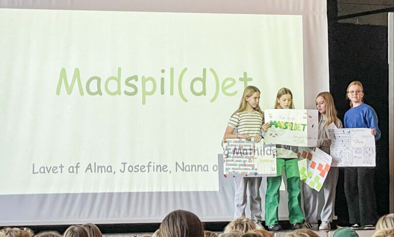 Vinderholdet fra 6.C på Store Magleby Skole. Foto: Dragør Rotary Klub.