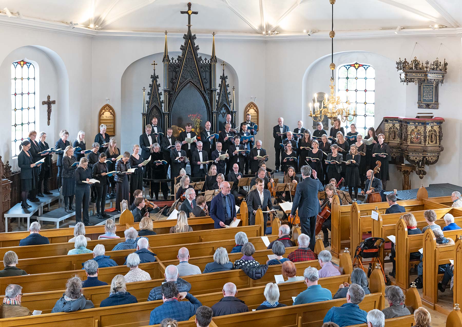 Johannespassionen opføres i Store Magleby Kirke. Foto: TorbenStender.