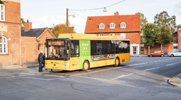 Der køres med nye elbusser på linje 35. Foto: TorbenStender.