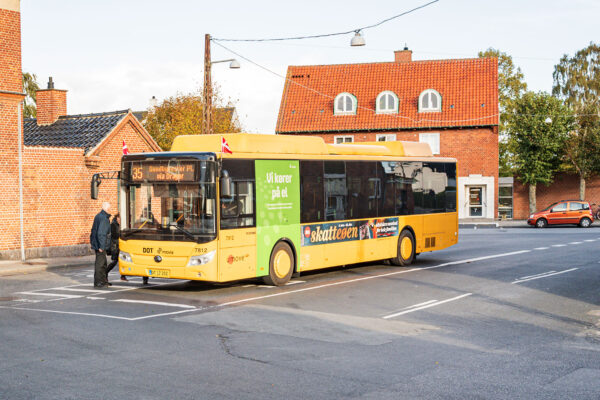 Der køres med nye elbusser på linje 35. Foto: TorbenStender.