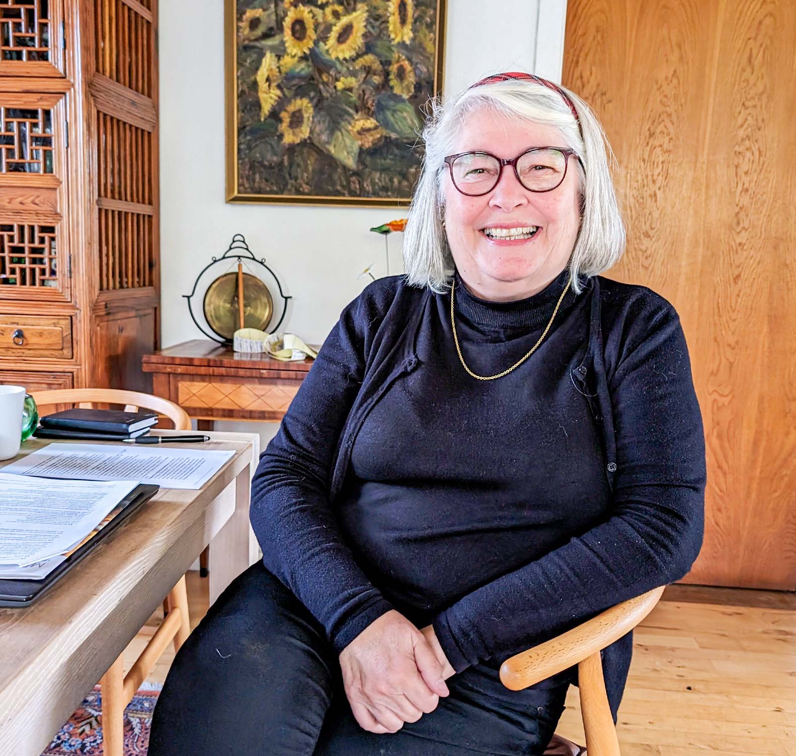 Rita Smedegaard Andersen har været menighedsrådsformand i Dragør Sogn siden 2021. Foto: Rasmus Mark Pedersen.