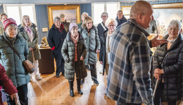 Museumsleder Søren Mentz viser rundt på Dragør Museum.