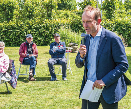 Politisk leder hos Radikale Venstre Martin Lidegaard holder tale. Foto: TorbenStender.