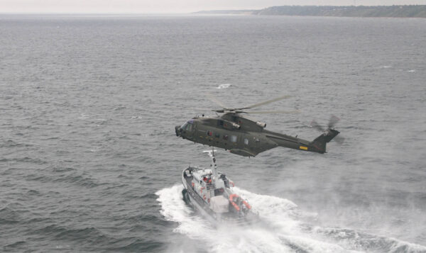 MHV911 BOPA fra Dragør flotillen i aktion. Arkivfoto: Per Steen Lynge.