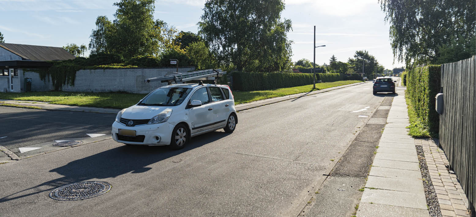 Der er skabt en gruppe, der ønsker bedre trafiksikkerhed i Vængekvarteret. Foto: Thomas Mose.