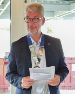 Jacob Høygaard Bruus er ny præsident for Dragør Rotary Klub. Foto: Dragør Rotary Klub.