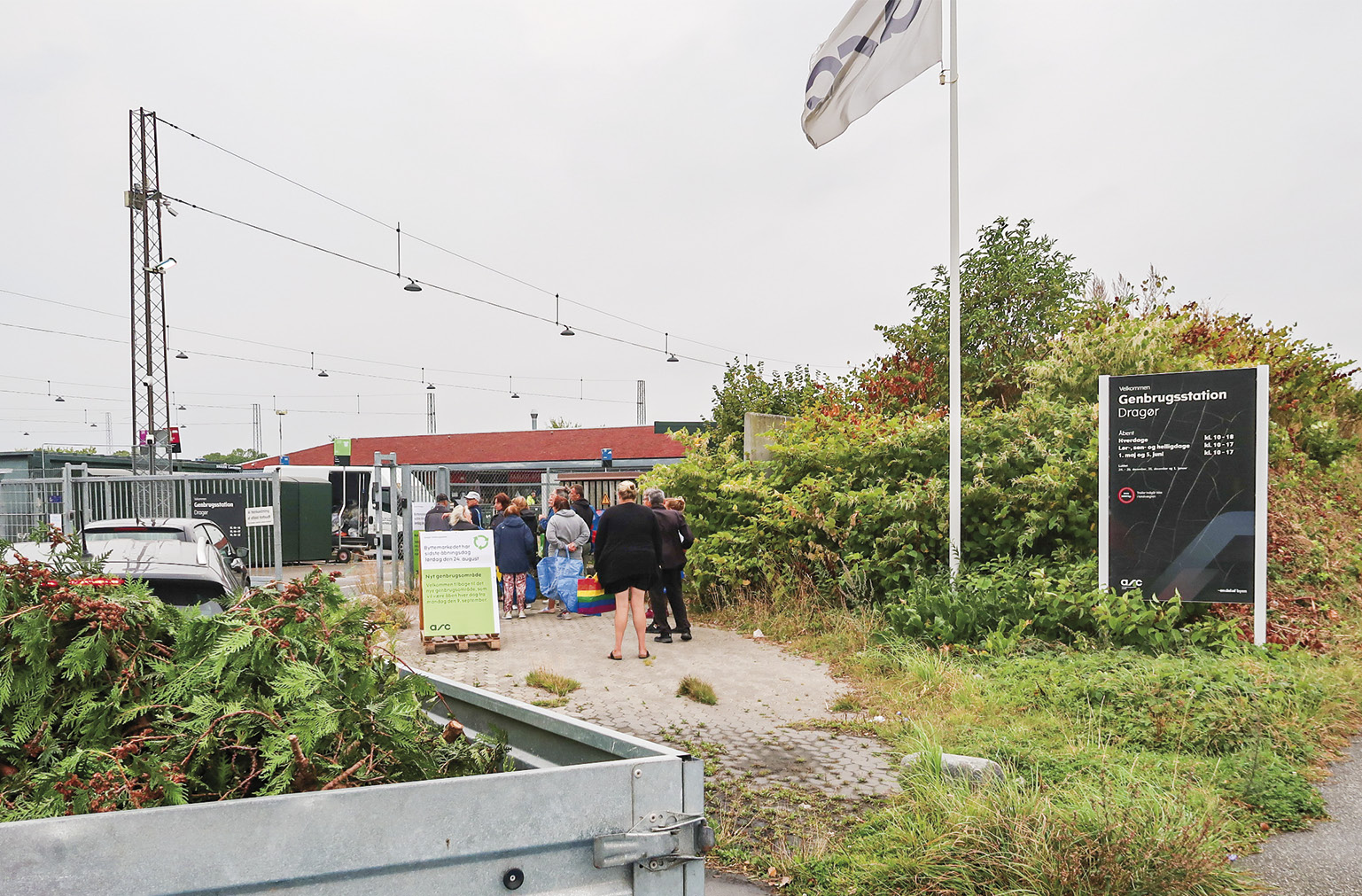 Dragør Genbrugsplads åbner op for et nyt byttemarked. Foto: Kirsten Marie Juel Jensen.