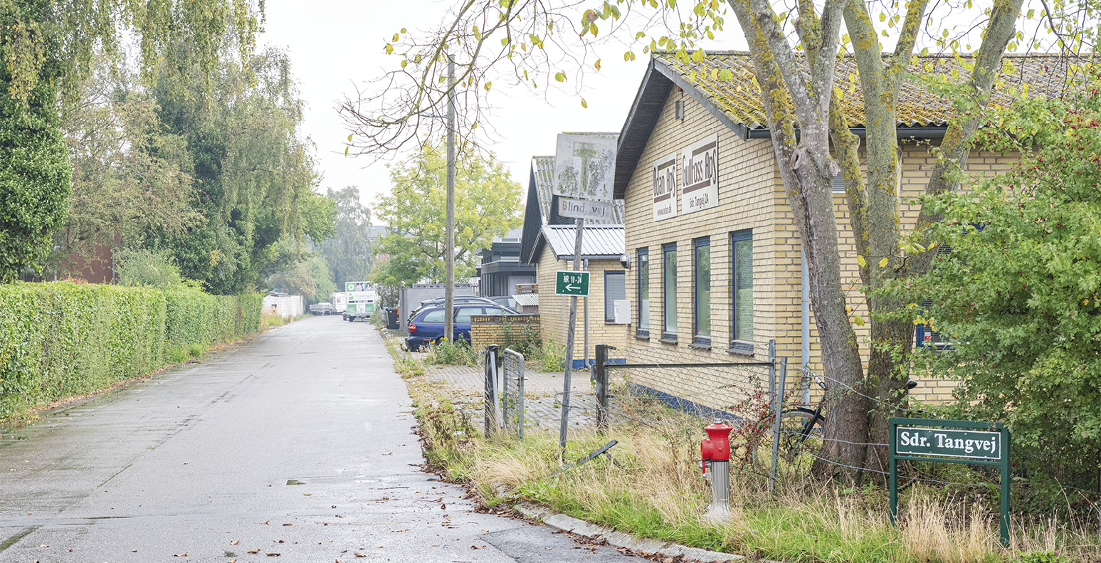 Den nye lokalplan for Søndre Tangvej kommer til at give mulighed for boligbyggeri. Foto: Thomas Mose.