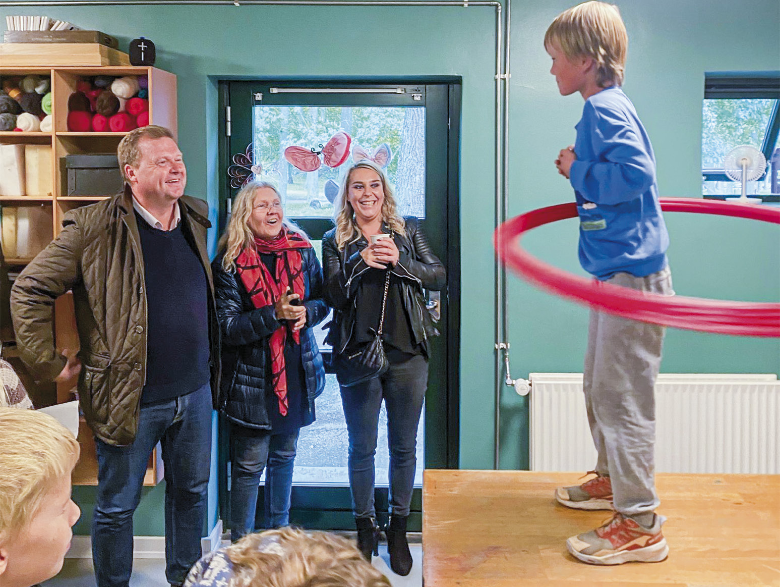 Eleverne fra Dragør Skole flyttede ind i de nye lokaler efter sommerferien og er faldet godt på plads. Foto: Dragør Kommune.