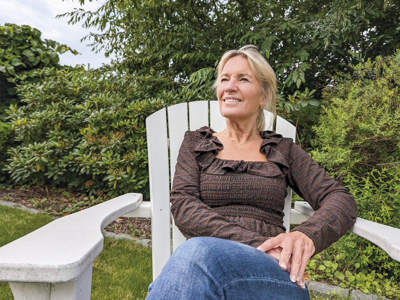 Lokalsamfundet i Dragør er en stor årsag til, at Lene Espersen nyder livet i Dragør. Foto: Rasmus Mark Pedersen.