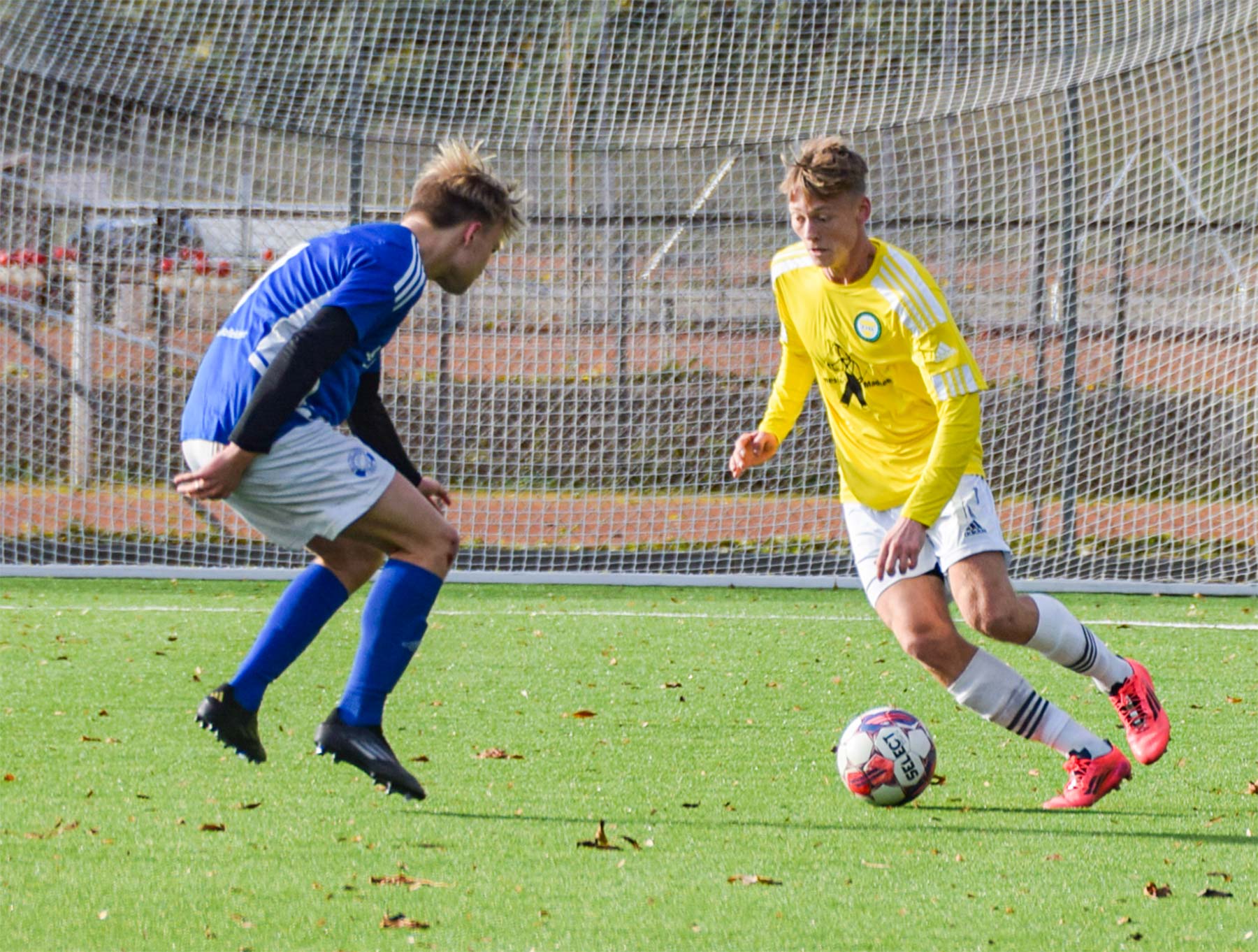 Thomas Riis spillede mod B1960 sin første kamp for førsteholdet. Foto: Henrik Rosschou.